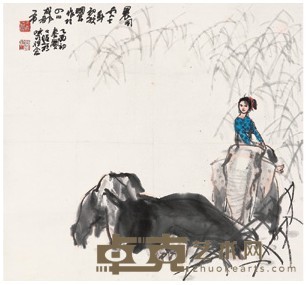 史国良 1987年作 晨风 立轴 67X74cm